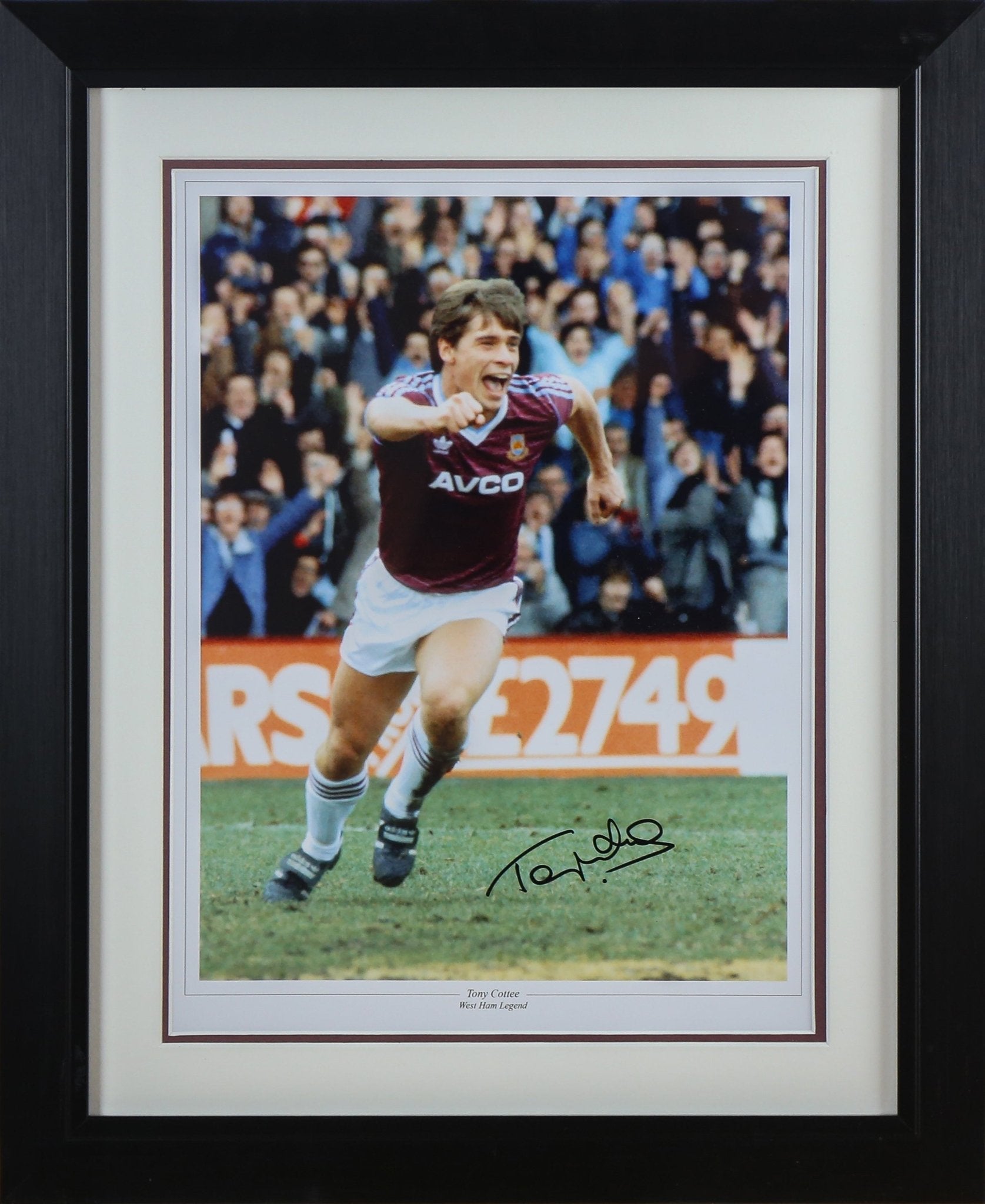 Tony Cottee Signed 12x16 Photograph Framed Display - Memorabilia Framers Shop